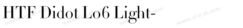 HTF Didot L06 Light字体转换